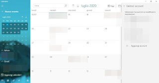 Calendario de Windows 10 aplicación de calendario