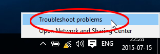 Internet, conexión, problema, inalámbrico, red, solución de problemas, reparación, Windows