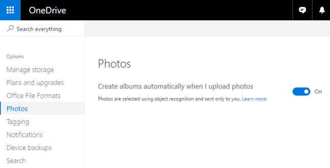 OneDrive, fotos, álbumes