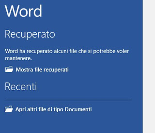 recuperación de archivo