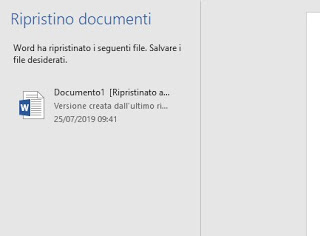 recuperación de documentos
