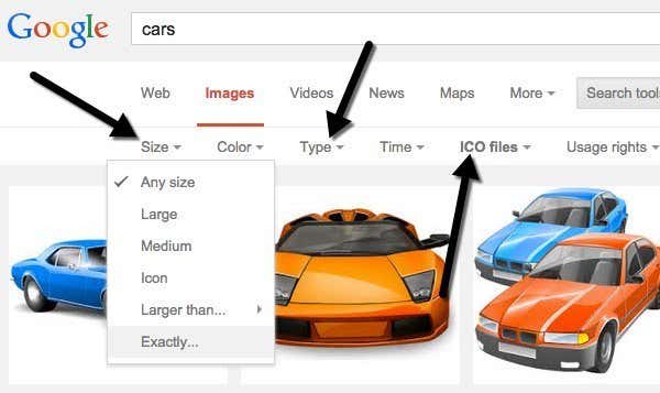 encontrar iconos de google