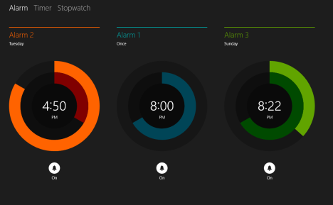 Windows 8.1, alarmas, crear, editar, apagar, eliminar
