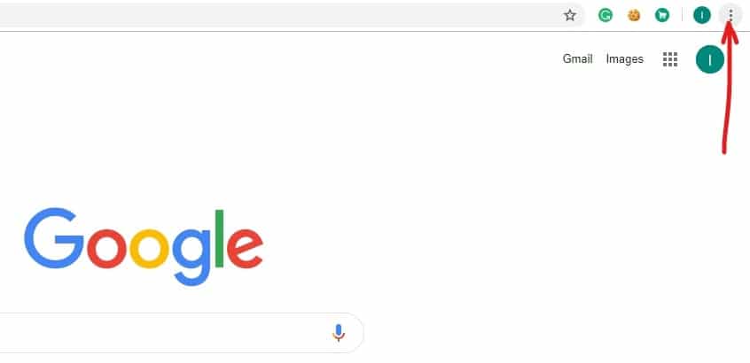 Haga clic en el icono de tres puntos disponible en la esquina superior derecha