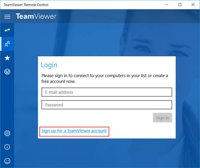 TeamViewer: control remoto, aplicación, Windows