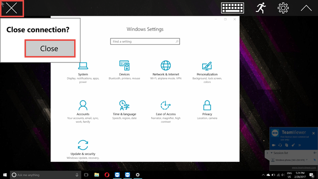 TeamViewer: control remoto, aplicación, Windows