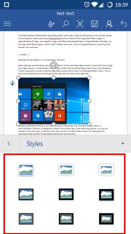 Microsoft Word, Android, editar, agregar, imágenes, formas