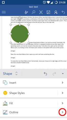 Microsoft Word, Android, editar, agregar, imágenes, formas