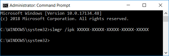 Activar Windows 10 usando la línea de comando