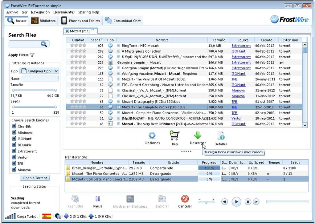 hilo de escarcha | Alternativas de uTorrent para descargar archivos Torrent