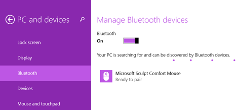 bluetooth, mouse, conexión, emparejamiento, Windows 8.1, tableta, computadora portátil