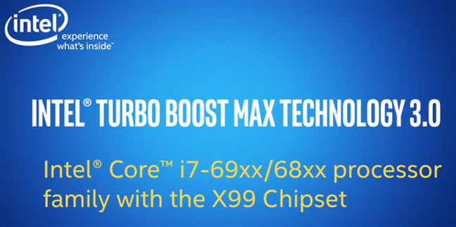 Tecnología Intel Turbo Boost Max 3.0