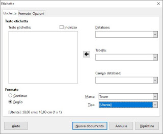 escritor de etiquetas