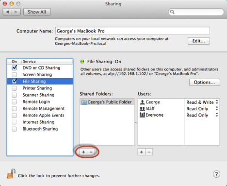 Cómo compartir carpetas de Mac OS X con computadoras Windows