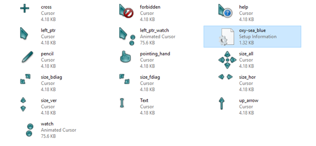 Cursores de oxígeno