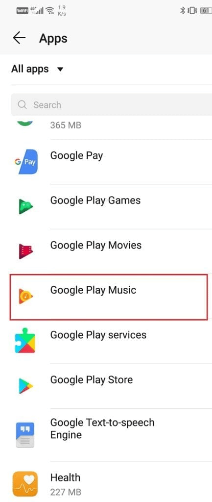 Abre Google Play Música 