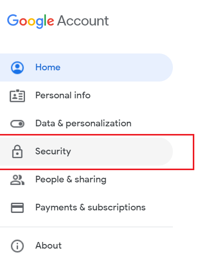 Seleccione la opción Seguridad.  Solucionar el error de reproducción de música de Google en Android