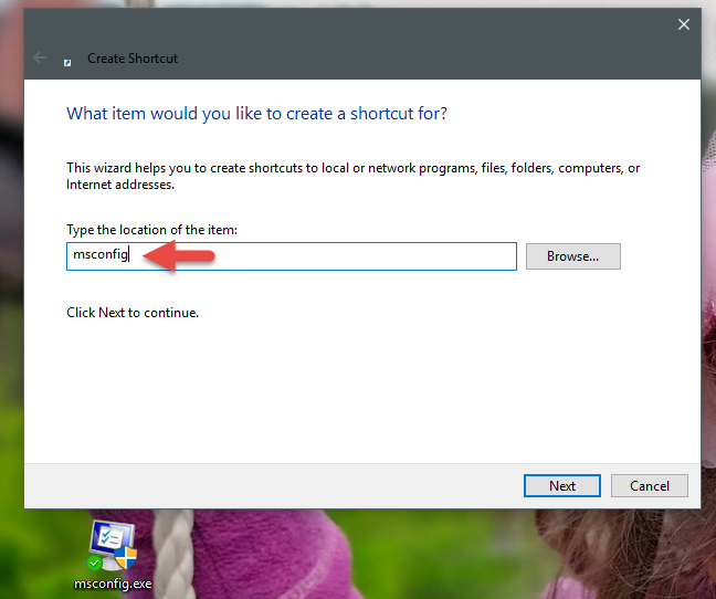 Configuración del sistema, msconfig