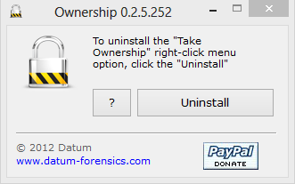 Tomar posesión, clic derecho, Windows 7, Windows 8, Explorer