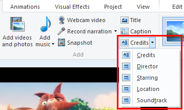 Windows, Movie Maker, películas, agregar mosaicos, subtítulos, créditos