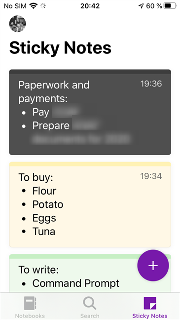 Tus Sticky Notes ahora están sincronizadas y listas para usar en tu iPhone