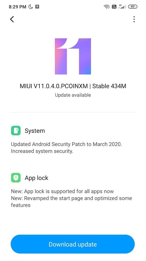 A continuación, toque la opción 'Buscar actualizaciones' o 'Descargar actualizaciones' |  Arreglar aplicaciones que se congelan y fallan en Android