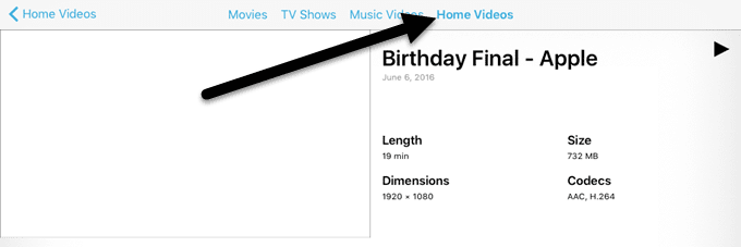 vídeos caseros ipad