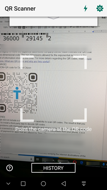 Lector y escáner de códigos QR de Kaspersky