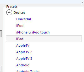 Configuración de iPad