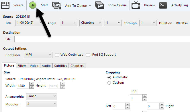 activación del freno de mano