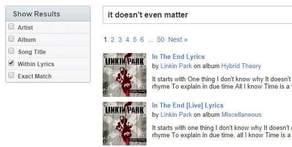 al final de los textos