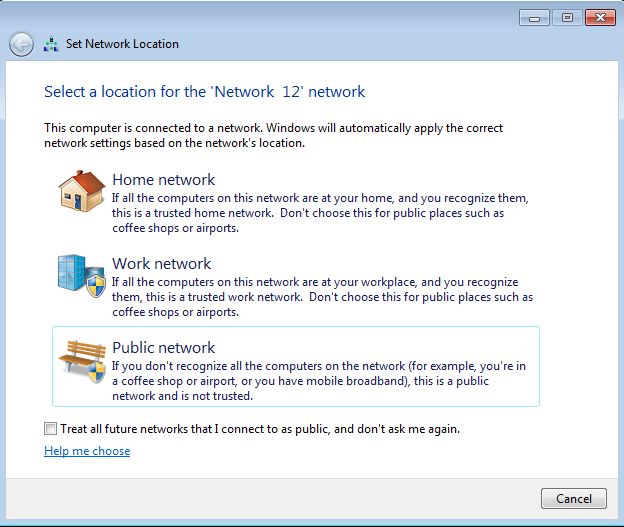 Windows, red, ubicaciones, perfil, hogar, trabajo, privado, público, uso compartido, configuración