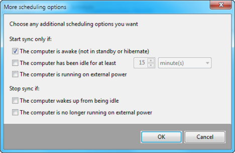 Configuración del centro de sincronización en Windows 7
