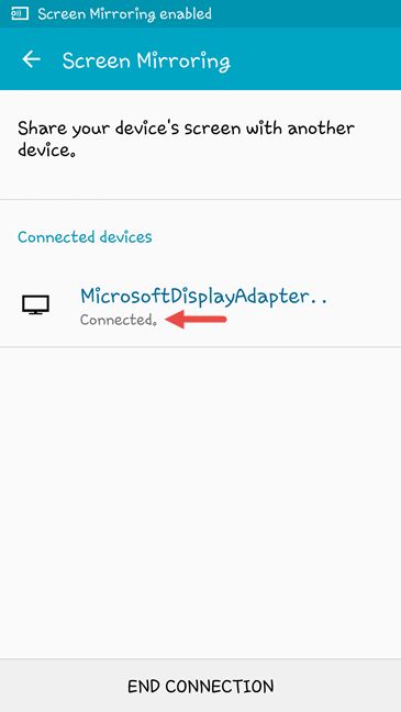 Android, proyecto, conexión, inalámbrico, Miracast, adaptador, monitor, TV, proyector