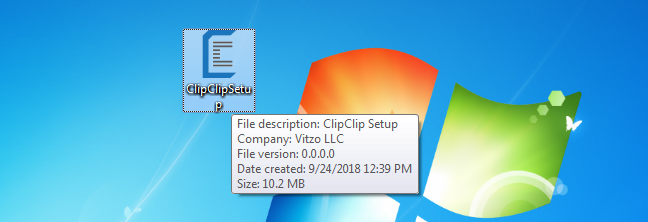 Archivo de instalación de ClipClip