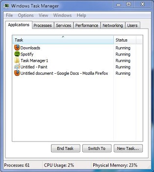 Administrador de tareas