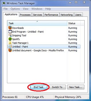 Administrador de tareas