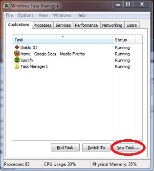 Administrador de tareas