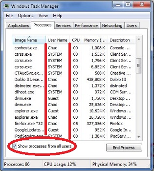 Administrador de tareas