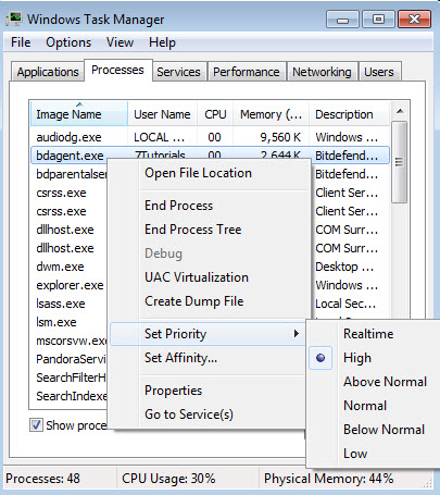 Administrador de tareas