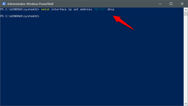 netsh interface ip set address 