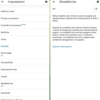 Modo Chrome Lite modo de luz