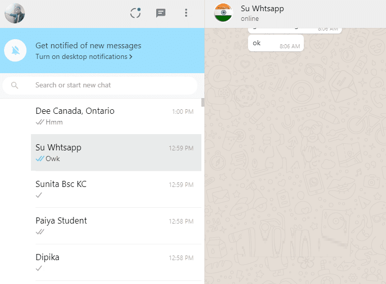 WhatsApp se abrirá en tu navegador.