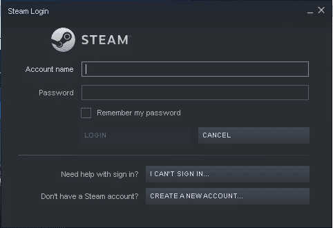 Inicie Steam e inicie sesión con sus credenciales.  Cómo hacer una copia de seguridad de los juegos de Steam