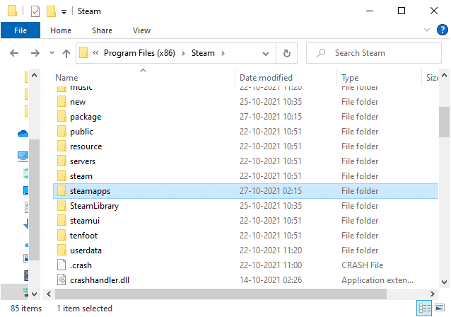 Ahora, navegue a cualquiera de estas dos ubicaciones donde puede encontrar la carpeta steamapps