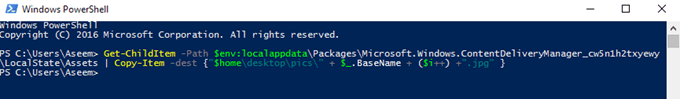 comando powershell