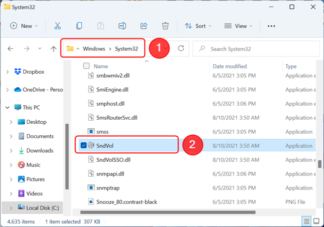 Acceder a la antigua ubicación del Mezclador de volumen en Windows 11