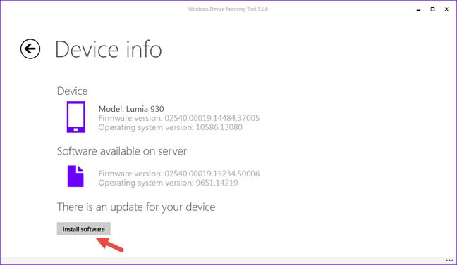 revertir, retroceder, Windows Phone 8.1, Windows 10 Mobile, Herramienta de recuperación de dispositivos de Windows, Lumia