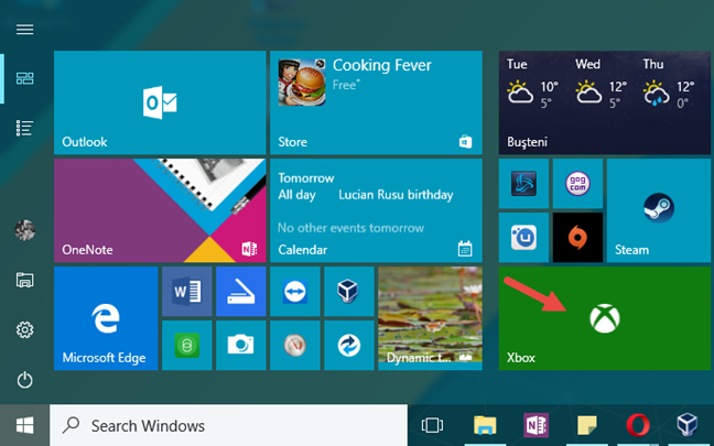 Windows 10, barra de juegos, accesos directos