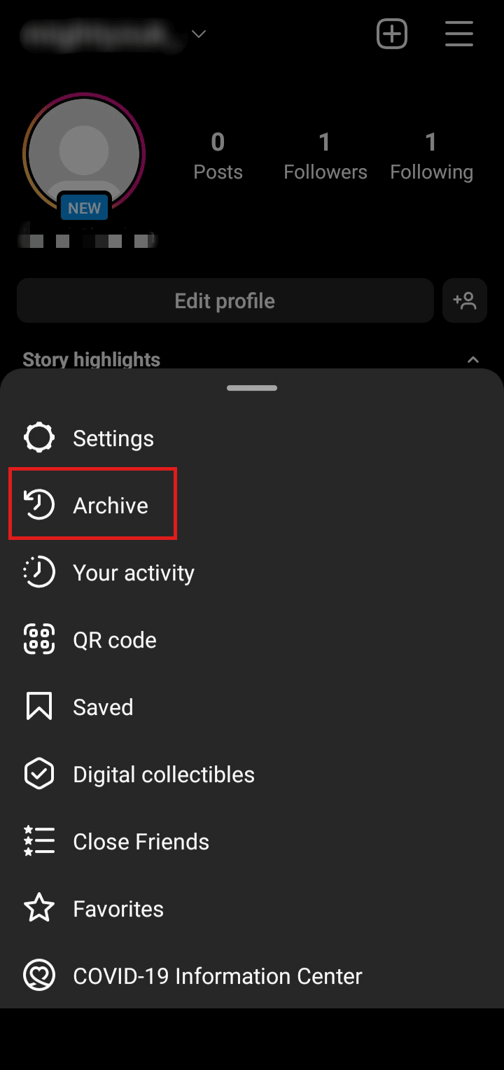 Toque en Archivo |  Cómo ver tus historias antiguas en Instagram